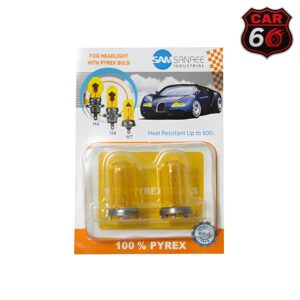 حباب لامپ گازی طرح پیرکس استوانه ای پایه H7 و H4 بسته ۲ عددی